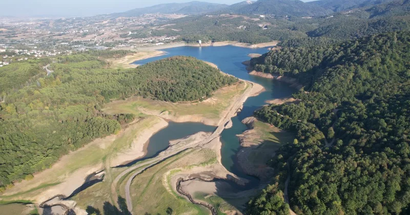 Yalova da Gökçe Barajı nın su seviyesi düştü