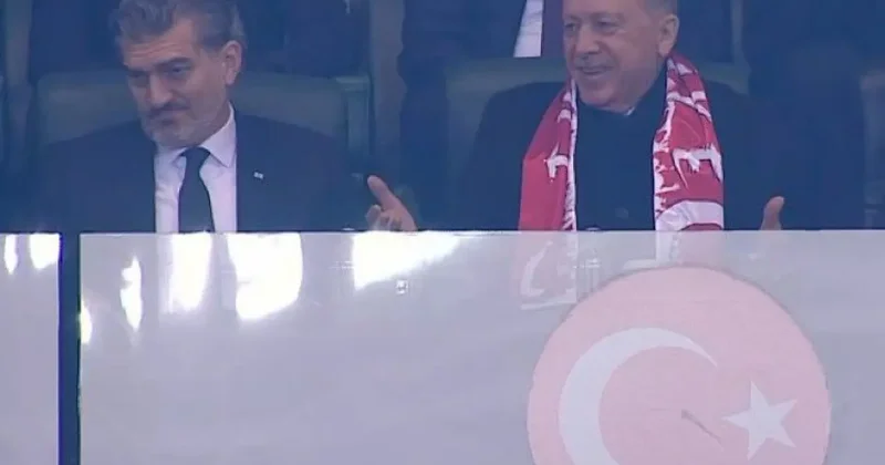 Başkan Erdoğan gole böyle sevindi! Gürcü liderin yüzü düştü