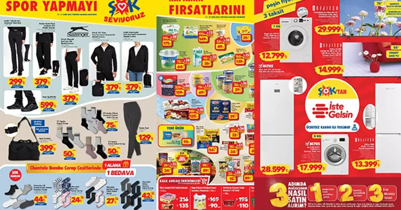ŞOK ta 1 alana 1 bedava kampanyası: Beyaz eşyalarda peşin fiyatına 3 taksit