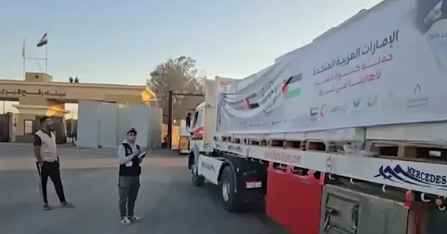Gazze ye giriş için yüzlerce TIR ın önünde beklediği Refah Sınır Kapısı bugün açılacak VİDEO İZLE