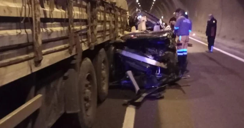 Kahramanmaraş ta tünelde kaza: 1 ölü, 4 yaralı