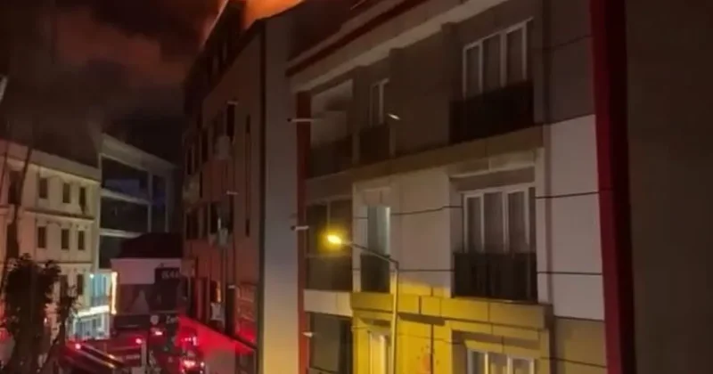 Küçükçekmece’de korkutan yangın: Alevler yan binalara sıçradı