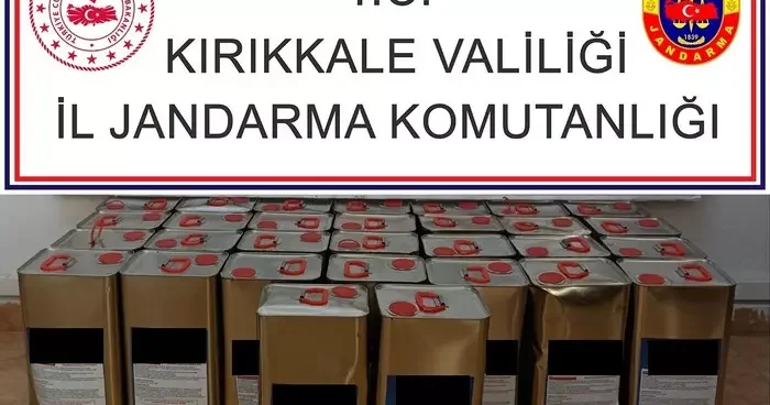 Kırıkkale’de kargo şubesinde 170 litre kaçak alkol ele geçirildi