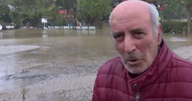 İstanbul daki selde mucize kurtuluş! Araçtan atlayıp ağaçlara tutundu
