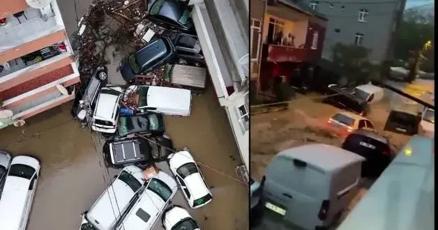 İstanbul da selin yaptığı hasar sabah saatlerinde gün yüzüne çıktı