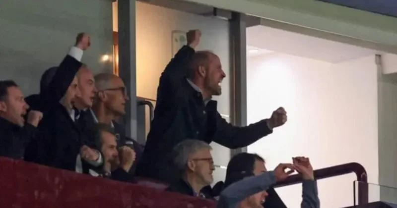 Prens William havalara uçtu! Holigan gibi sevindi Sözcü Gazetesi