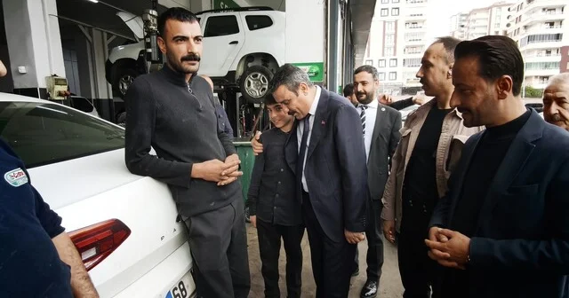 MHP İl Başkanı Özcoşkun, 3. sanayi sitesi esnafıyla bir araya geldi Diyarbakır Haber Habertürk Yerel Haberler