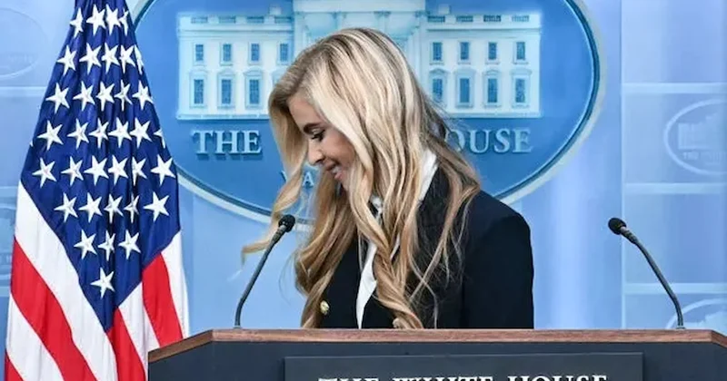 Trump ın yeni sözcüsünün güldüren hatası: Başkanım... Pardon! Eşim Sözcü Gazetesi