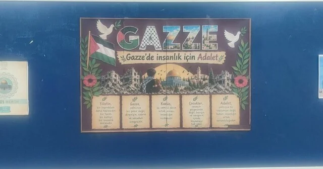 Fatih Anadolu Lisesi nde Kudüs Benim ve Vakti Kuşanmak panoları hazırlandı Adıyaman Haberleri Habertürk Yerel Haberler