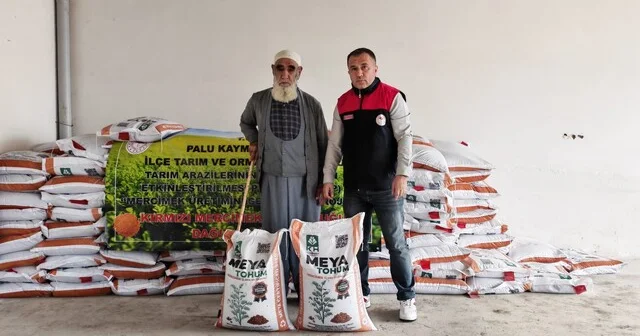 Palu da üreticilere yüzde 70 hibeli kırmızı mercimek tohumu dağıtıldı Elazığ Haberleri Habertürk Yerel Haberler