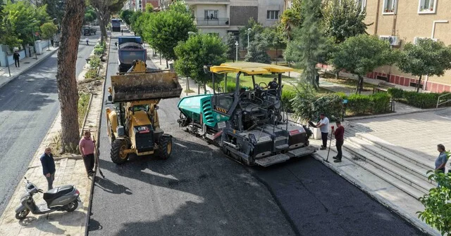 Salihli de iki mahalleyi birbirine bağlayan Ferah Caddesi yenileniyor Manisa Haberleri Habertürk Yerel Haberler