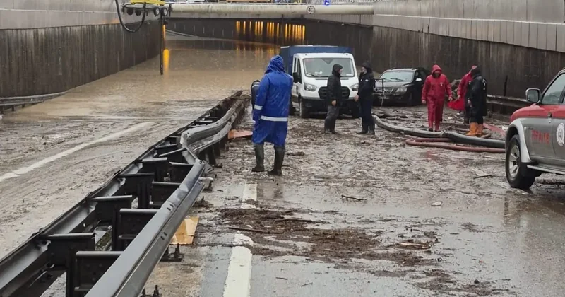 Kocaeli de sağanak faciası! Sele kapılan bir kişi kayboldu
