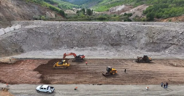 Bayburt ta Petekli Göleti nde çalışmalar sürüyor Bayburt Haberleri Habertürk Yerel Haberler