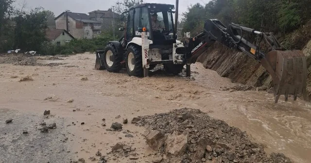 Zonguldak ta sağanak alarmı: 94 ihbara bin 53 personelle müdahale Zonguldak Haberleri Habertürk Yerel Haberler