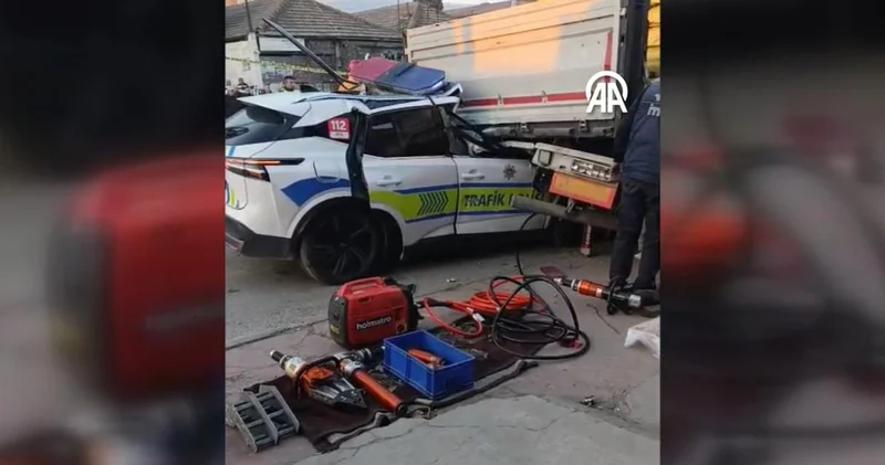 Trafik polisi feci kazada şehit oldu!