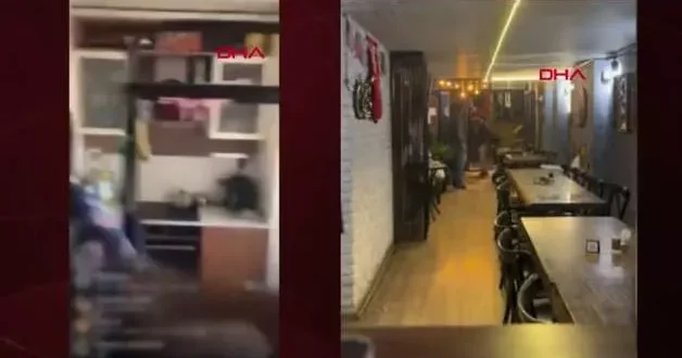 Çalışanını darbeden Ünlü’nün eşine vurduğu çocuğunun ayakkabısını parçaladığı görüntüler