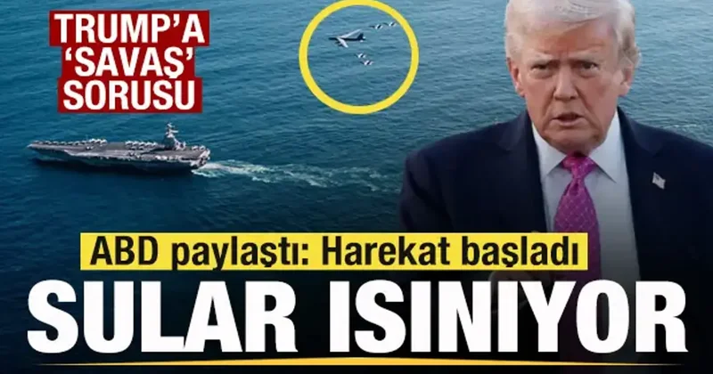 Son dakika: ABD den filo paylaşımı! Harekat başladı! Trump a Savaş sorusu!