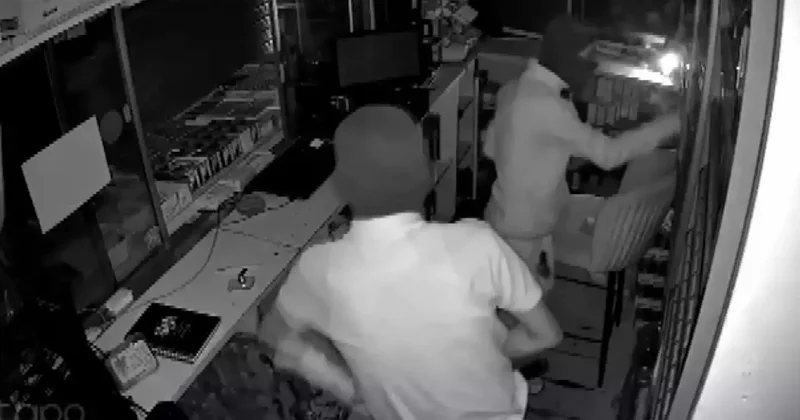 İş yerlerinden para ve sigara çalan şüpheliler yakalandı; hırsızlık kamerada