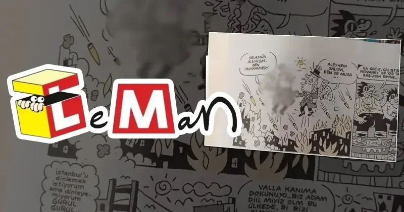 Leman Dergisi’nin karikatür davası başladı: Skandal karikatürün çizerine yurt dışı yasağıyla tahliye kararı Gündem Haberleri