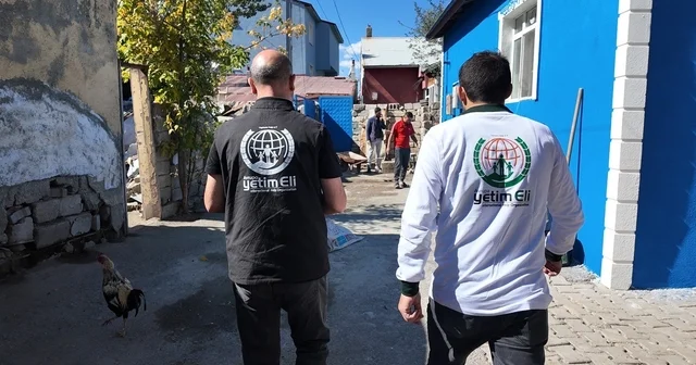 Avrupa Yetim Eli Derneği Ağrı da nakdi yardım gerçekleştidi Ağrı Haberleri