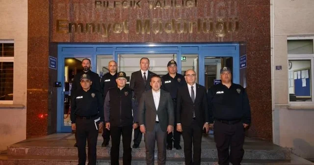 Bilecik Valisi Faik Oktay Sözer, emniyet çalışmalarını yerinde inceledi Bilecik Haberleri