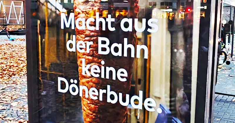 Köln de döner üzerinden çirkin afiş: Türklere hakaret
