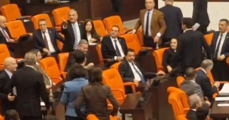 TBMM de DEM Parti ve İYİ Parti arasında Barzani krizi! Oturuma ara verildi tansiyon birden yükseldi