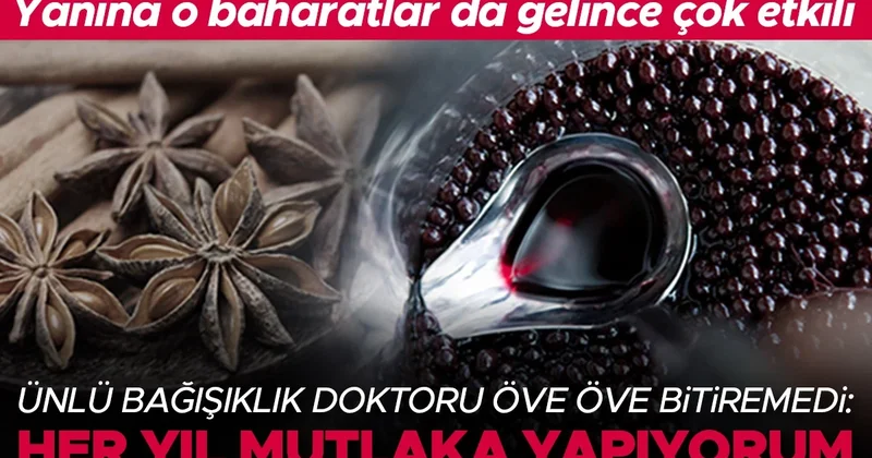 Ünlü bağışıklık doktoru öve öve bitiremedi... Tarçın ve yıldız anasonla bir araya gelince çok etkili