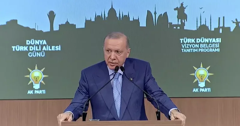 Son dakika Cumhurbaşkanı Erdoğan dan Türk dünyası mesajı: CHP hala şaşı bakmayı sürdürüyor