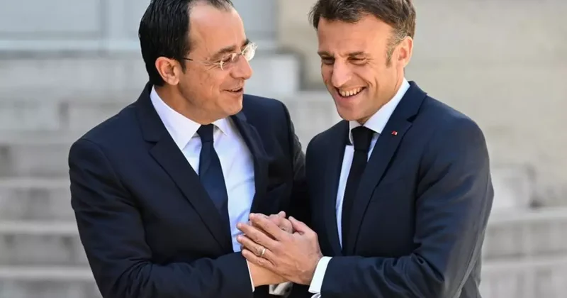 Hristodulidis tarihi ortaklık diyerek duyurdu! GKRY ve Fransa imzaları attı