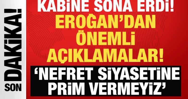 Cumhurbaşkanı Erdoğan: Nefret siyasetine prim vermeyiz