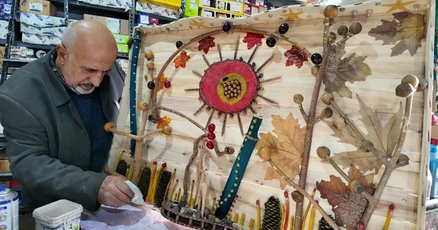Doğadan sanata Sami Demir, doğadan topladığı ağaç ve taş gibi nesneleri sanat eserine dönüştürüyor Van Haberleri