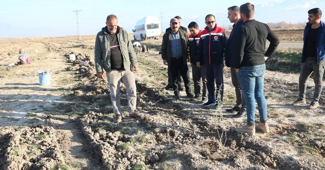 Erzincan da 111 bin tuz çalısı toprakla buluşturuldu Erzincan Haberleri