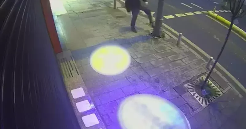 Kağıthane’de sinirlenip direkleri tekmeledi; ağaçlara zarar verdi(