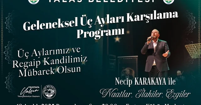 Talas ta geleneksel üç ayları karşılama programı Kayseri Haberleri