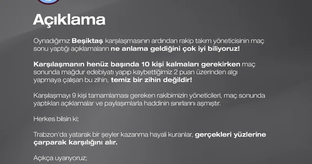 Trabzonspor Başkan Yardımcısı Saral: Herkes haddini bilsin Trabzon Haberleri