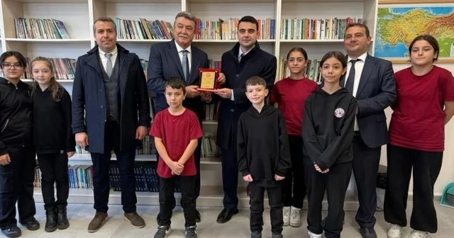 Bilecik te hayırsever desteğiyle okul kütüphanesi yenilendi Bilecik Haberleri