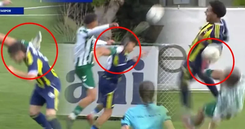 PAF Ligi Fenerbahçe Konyaspor maçında tekmeler havada uçuştu