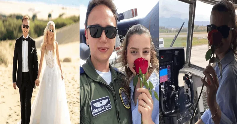 Şehit üsteğmen ve eşinin düşen uçakla fotoğrafları yürek burktu Sözcü Gazetesi