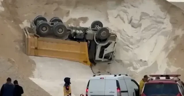 Çatalca’da taş ocağında feci kaza: 1 ölü VİDEO İZLE