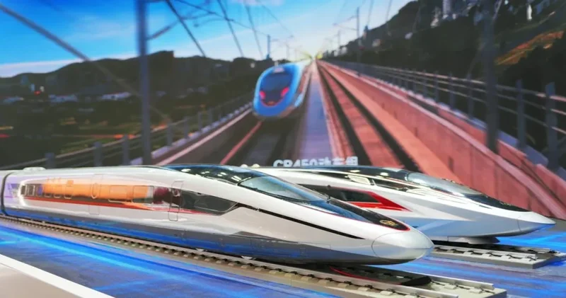 Dünyanın en hızlı treni yola çıkıyor! Saatte 450 km hızla raylar üzerinde bir mermi gibi ilerleyecek