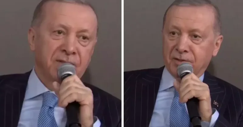 Gençlerin isteğini kırmadı! Cumhurbaşkanı Erdoğan o şiiri okudu