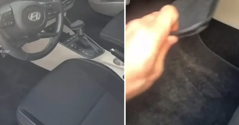 Sıfır araç aldı, paspası kaldırınca neye uğradığını şaşırdı: Yazıklar olsun