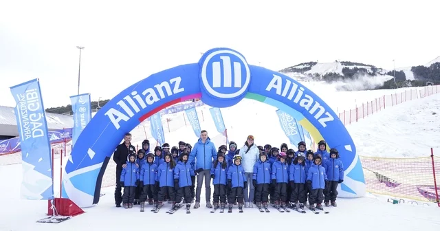 Allianz Türkiye Dağ Gibi Arkanızdayız projesiyle Palandöken de kız çocuklarını kayak sporuyla tanıştırdı Erzurum Haberleri