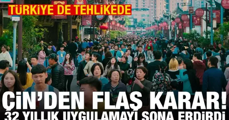 Türkiye de tehlikede! Çin den doğum kontrole vergi