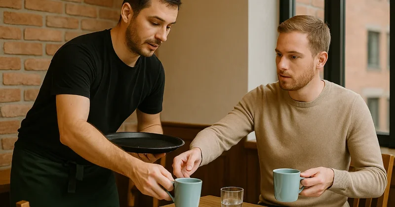 Garsona yardım etmek nezaketten öte bir hareketmiş: Gizli anlamları var Sözcü Gazetesi