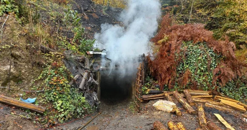 Kaçak üretim yapıyorlarmış! Zonguldak’ta 7 maden ocağı imha edildi