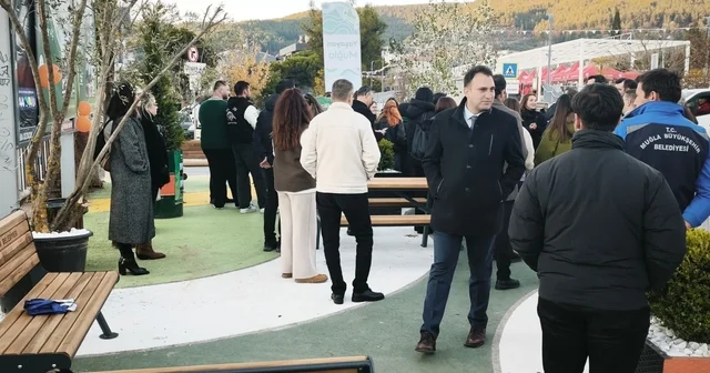 Muğla da taktiksel şehircilikle yaya sirkülasyonu rahatlatılıyor Muğla Haberleri