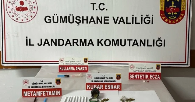 Kocaeli den Gümüşhane ye uzanan zehir hattı jandarmaya takıldı Gümüşhane Haberleri