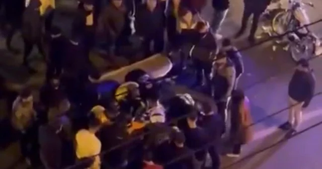 Kaza yapan motosiklet sürücüsünün acılar içinde bağırması kameraya yansıdı Diyarbakır Haberleri